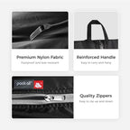 Foldable Shoe Bag for Travel (Black / Foldable-Plus)