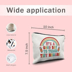 Teacher Appreciation Makeup Cosmetic Bag (Teacher-8)