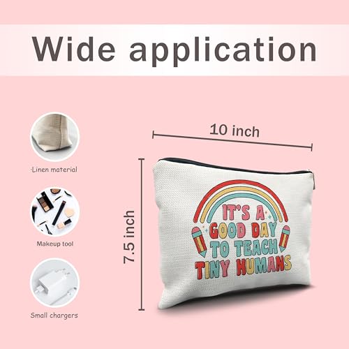 Teacher Appreciation Makeup Cosmetic Bag (Teacher-8)