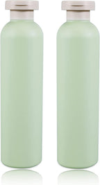 13.5oz Squeeze Bottles with Flip Cap, Refillable Plastic Travel Bottles by UMETASS