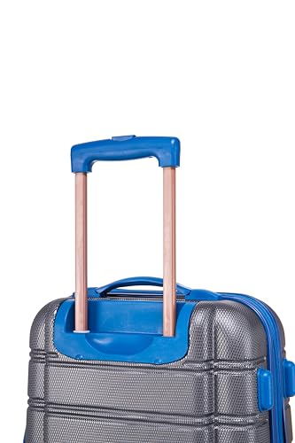 Melbourne Hardside 2 Piece Expandable Spinner Wheel Luggage Set (Grey / 2 Piece (20"/14" Tote))
