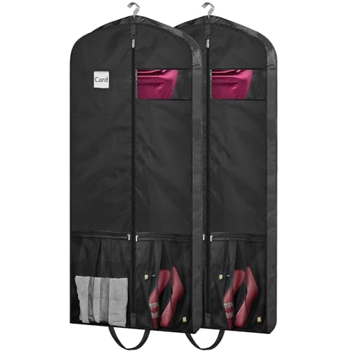 54" Garment Bags for Travel (54 inches x 4 inches - 2 Pack)