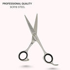 Right-Handed Hair Cutting Scissors – Stainless Steel Barber Shears with Ball Bearing Adjustment Screw – Grooming Tool for Men and Women