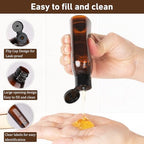 Travel Bottles for Toiletries 6 PCS 3.4oz Plastic Bottles Brown (Brown)