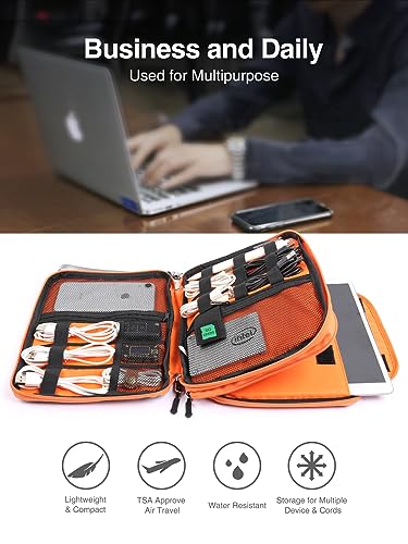 Travel Cable Organizer Bag (Large / Gray)