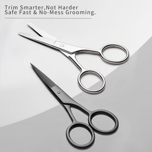 2PCS Small Grooming Scissors for Men and Women