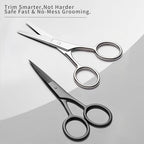 2PCS Small Grooming Scissors for Men and Women