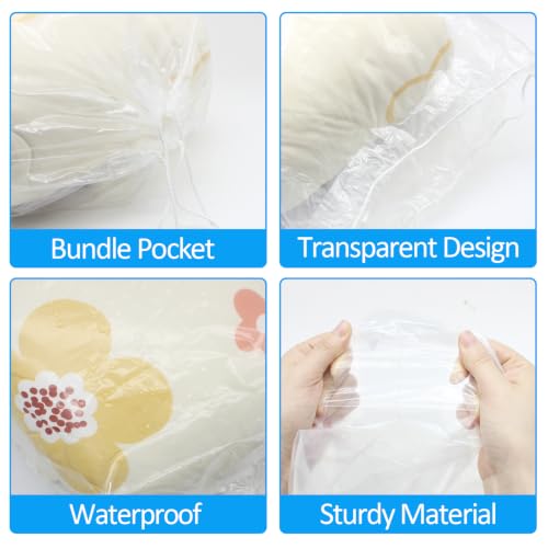 100 Pack 18x24 inch Transparent Shoe Bags Large (18x24 inch)
