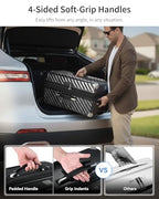 28 Inch Trunk Luggage with Spinner Wheels (Charcoal Metallic / Trunk-Large 28-Inch)