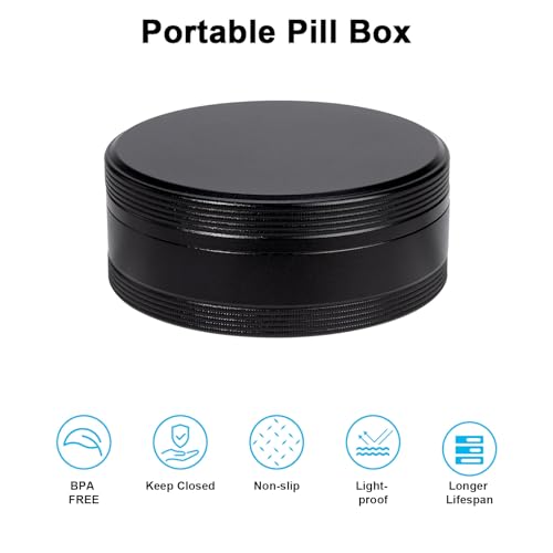 Metal Pill Box for Purse (Large)