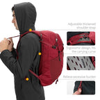 Hiking Hydration Backpack with 2L (Red-3L Water Bladder)