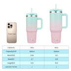 30 oz Insulated Tumbler Water Bottle with Handle (30 Ounces / Gum)