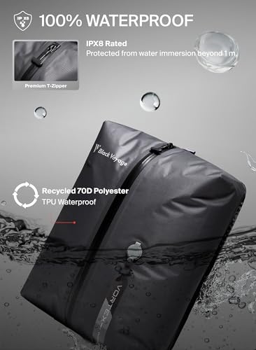 Black Voyage Reusable Vacuum Compression Travel Bag for Carry
