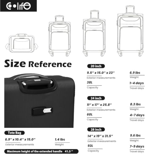 Softshell Luggage (black+blue)