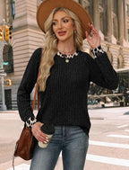 Long Sleeve Shirts for Women Fall Outfits 2026 Going Out Tops Cute Early Womens Fall Fashion Clothing Ladies Tops Blouses Dressy Casual Work School Outfits for Teachers Black Leopard Print (Large / 08-black Leopard)