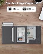 Mens Wallet Card Holder (Deep Grey)