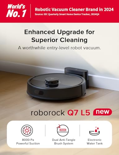 Q7 L5 Robot Vacuum and Mop Combo (Black01)