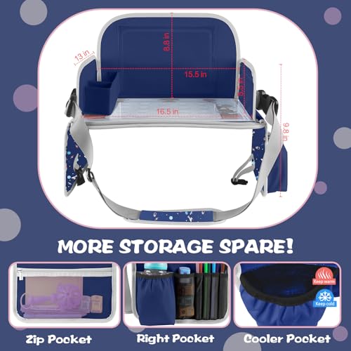 Car Seat Tray for Kids (Navy Space)