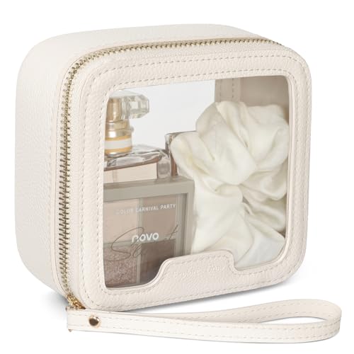 Clear Makeup Bag Foldable (Active-A-Cream / Structured Stylist (Mini - Hard Frame))