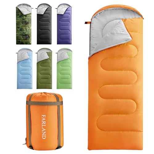 Sleeping Bag for Adults (Orange / 87"x29.5")