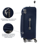 Platinum Elite Checked Luggage Spinner (Checked-Large 29-Inch / Dark Blue)