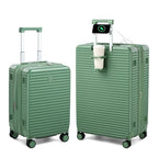 20" 28" Expandable Hard Case Luggage Sets 2 Piece (Forest Green / Expandable 2-Piece Set(20/28))