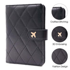 Premium Leather Passport Holder Covers Case (BC-LG BLACK)