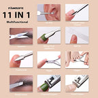 Stainless Steel Manicure Set 11 (Gold)