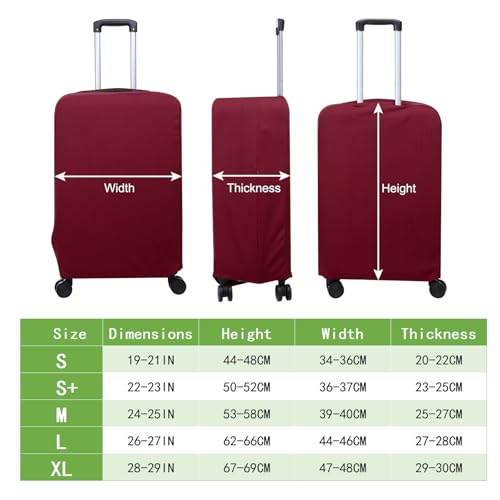 Luggage Cover (Wine Red / 26-27 inch)