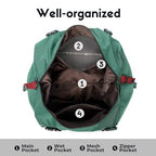 Duffel with Utility Pouch (Greenboho)