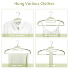 Plastic Hangers 50 Pack with Non (Matchagreen / 50 pack)