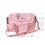 Personalized Travel Duffle Bag for Women (Birth Flower Bouquet)