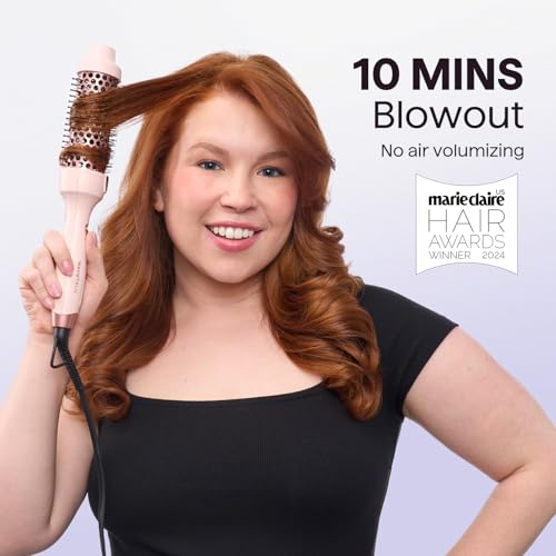 Thermal Brush Blowout Express 1.5" Ionic Heated Round Brush (1.5 Inch / Millennial Pink)