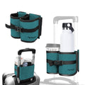 Luggage Travel Cup Holder Hands Free Drink Caddy for Suitcase Handle (Teal)