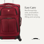 Sion Carry On Spinner Luggage (Carry-On 21-Inch / Burgundy)