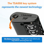 Open Alert TSA Approved Luggage Locks (Black 4 PK)