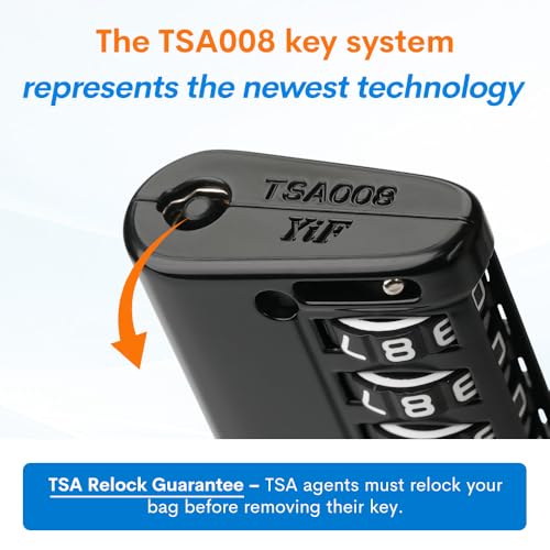 Open Alert TSA Approved Luggage Locks (Black 4 PK)