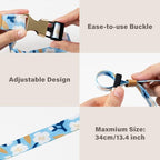 Travel Carry Strap with Ring Hooks and Buckle (Floral Garden)