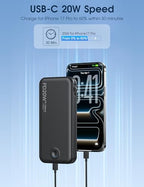 Portable Charger 10000mAh Fast Charging w (Black)