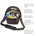 LunchTote Zippered Bag Insulated Neoprene Caddy (Creep It Sweet / X-Large 6.5 Quart Lunch Tote)