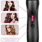 Electric Hot Comb Hair Straightener Heat Pressing Comb Curling Flat Iron Curler Hair Straightener Brush for Natural Black (Purple-3-gear)