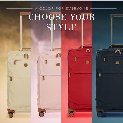 X Bag Large Spinner with Frame (Navy / Checked-Large)