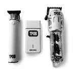 Slime 2 Barber Hair Clippers Trimmer Shaver Set for Men with Matte case and X Fade Blade (Matte White)