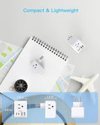 2 Pack Switzerland Travel Plug Adapter