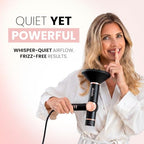 Ionic Hair Dryer with Diffuser (Black)