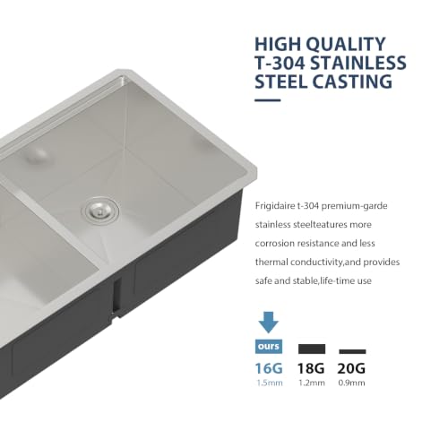 32" Undermount Kitchen Sink Double Bowl Stainless Steel Workstation (Stainless Steel-Workstation / 32''x19''-50/50)