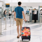 Travel Luggage Cover Suitcase Cover Protector Skins 18 (Graffiti / M (for 22--24 inch luggage))