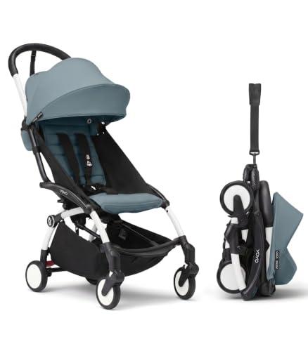 YOYO3 Travel Stroller from 6 Months (White/Aqua)
