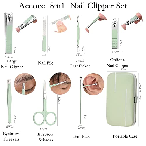 Manicure Set Business Gifts Handheld Sized (Mint Green)