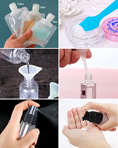 17 Pack Travel Pouches for Toiletries (A-17pcs)